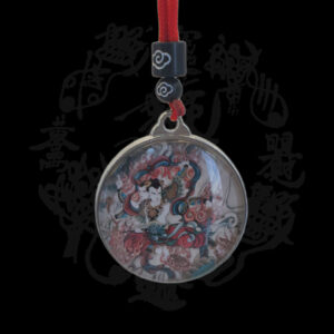 哪吒畫像神像掛件哪吒三太子隨身掛脖項鍊吊墜飾品