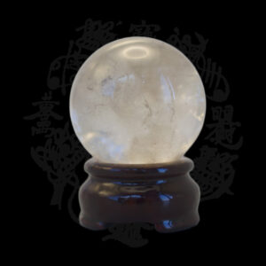 天然白水晶球擺件七星陣球